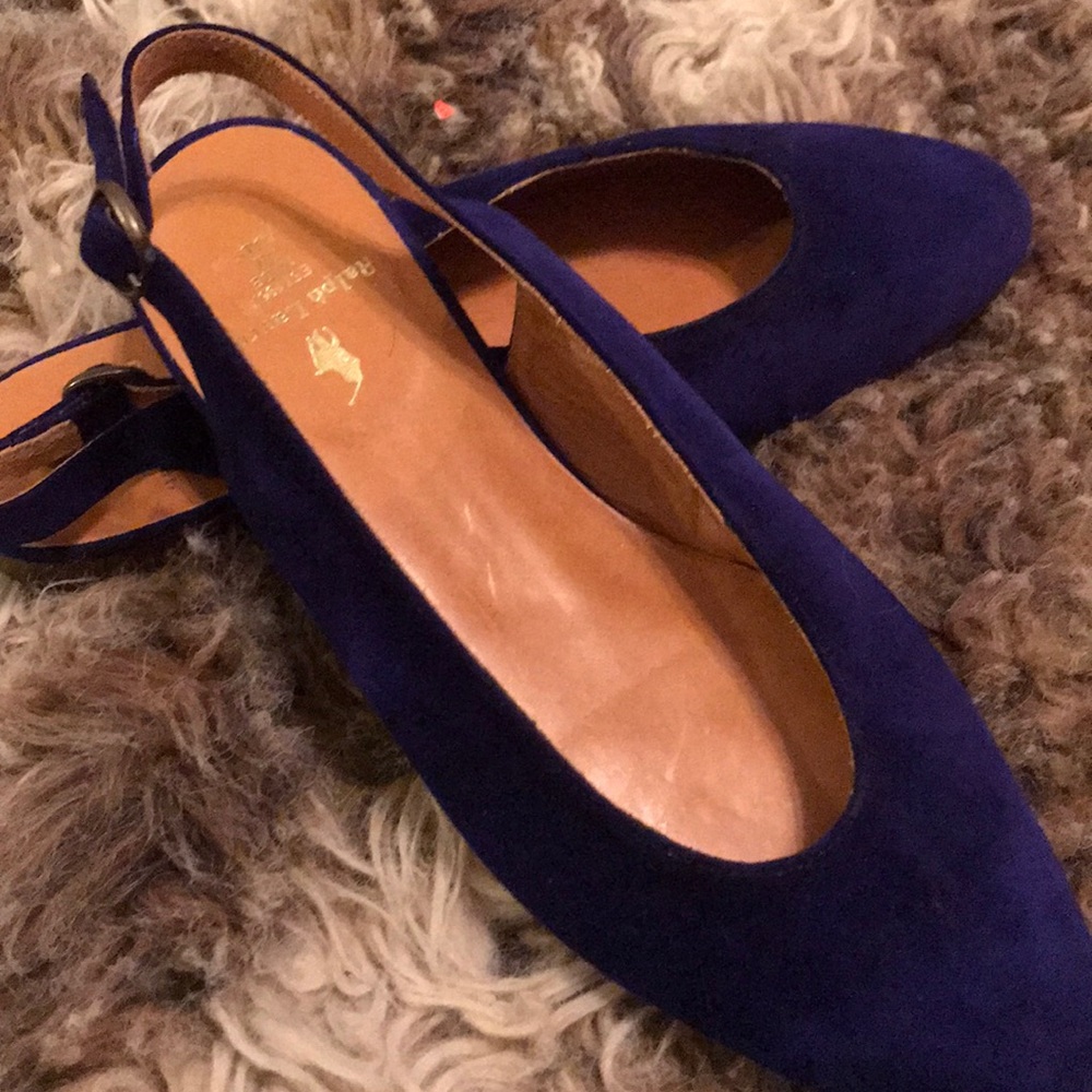 Ralph Lauren purple suede flats